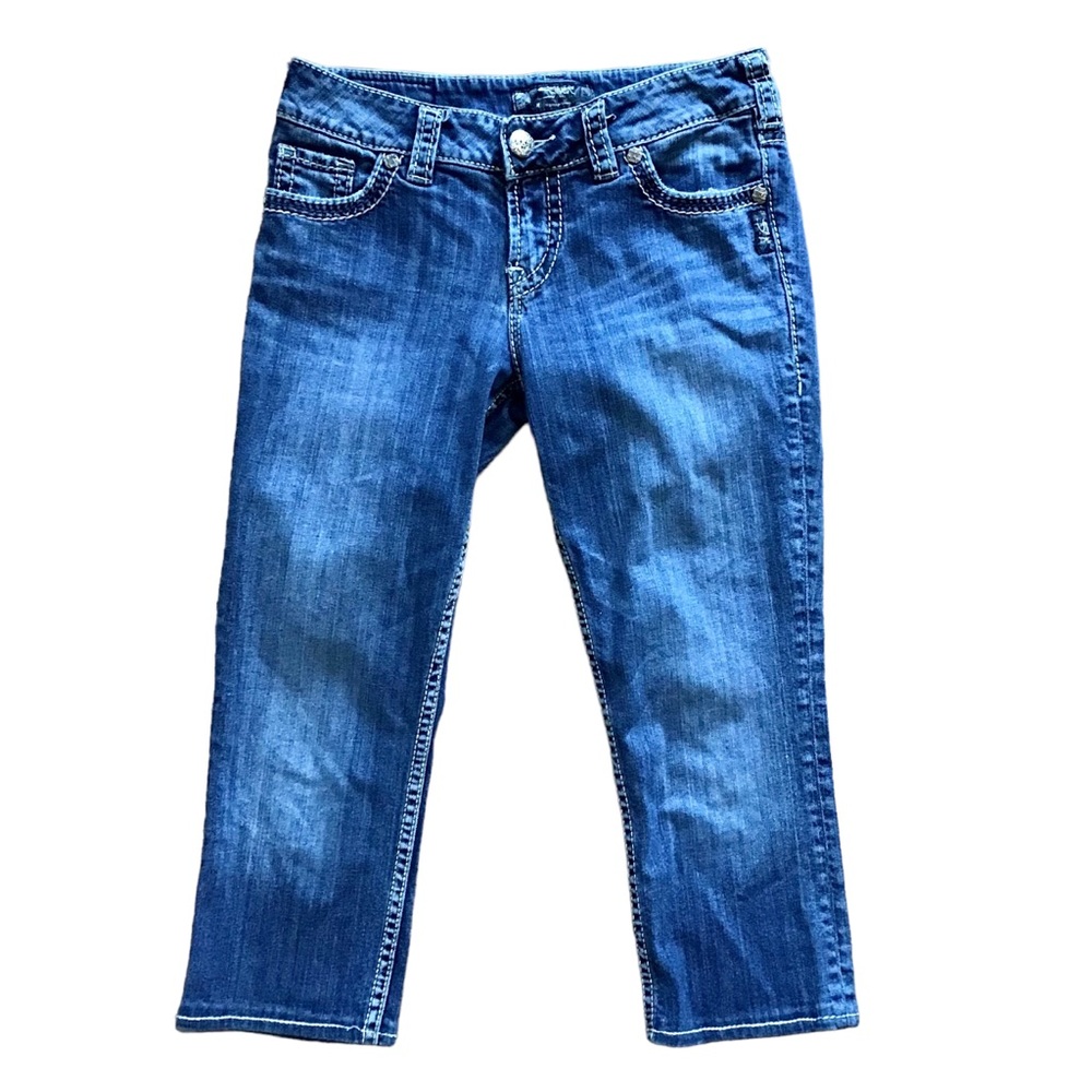 SILVER Suki Capri Jeans W27 Stretchy